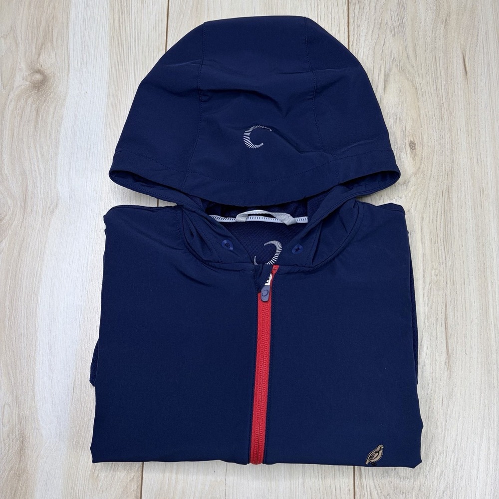 Zero Restriction Tyson Hoodie Full-Zip HYANNISPORT CLUB Mens Large Navy Blue